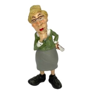 FIGURA PROFESIONES "MAESTRA PROFESORA 2" POLIRESINA
