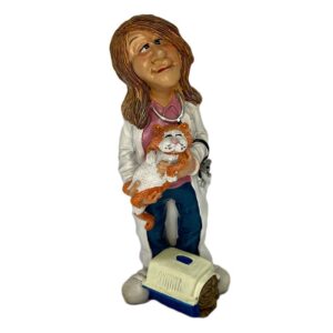 FIGURA PROFESIONES "VETERINARIA" POLIRESINA