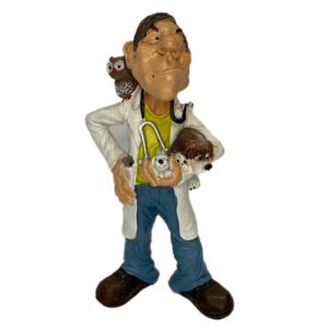 FIGURA PROFESIONES "VETERINARIO" POLIRESINA