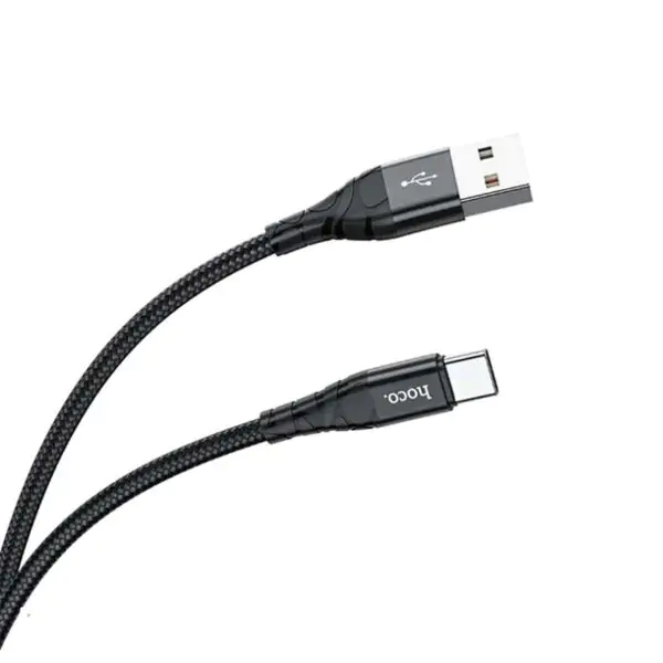 HOCO CABLE LIGHTNING IPHONE 3A 2M CARGA Y DATOS REFORZADO - Imagen 2