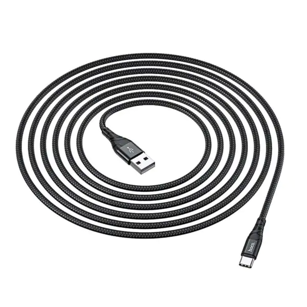 HOCO CABLE LIGHTNING IPHONE 3A 2M CARGA Y DATOS REFORZADO - Imagen 3
