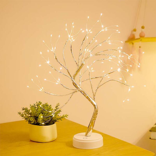 Arbol Decorativo Brillante Led Navidad Interruptor touch 44 x 24 cm