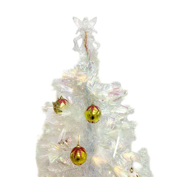 Arbol Navidad Blanco con luz 2.10 Mts - Imagen 2