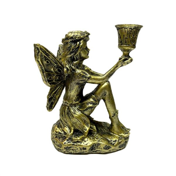 Candelabro Diseño Angel Color Bronce - Imagen 4