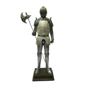 Figura Sobremesa Soldado Armadura Medieval 40 cm