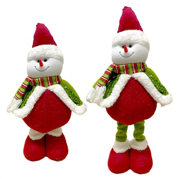 Peluche de Navidad Muñeco de Nieve piernas largas Diseño 2