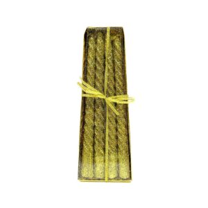 Set 4 Velas Navideñas Doradas