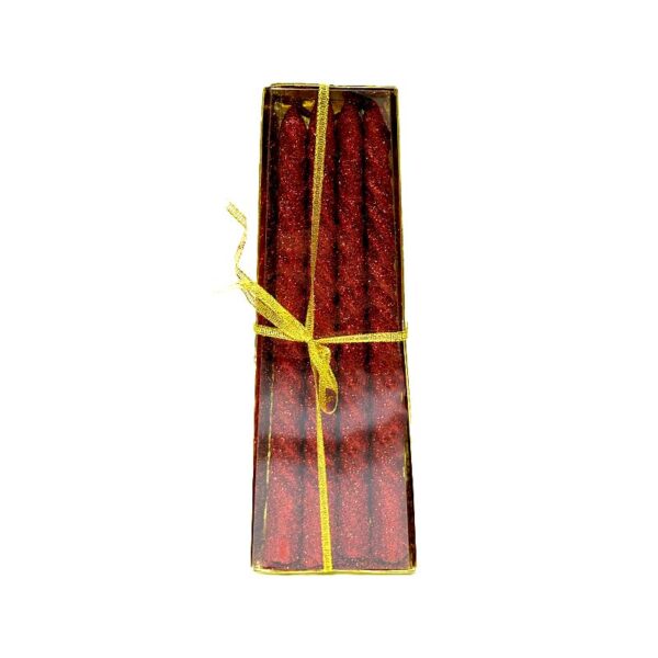 Set 4 Velas Navideñas Rojas