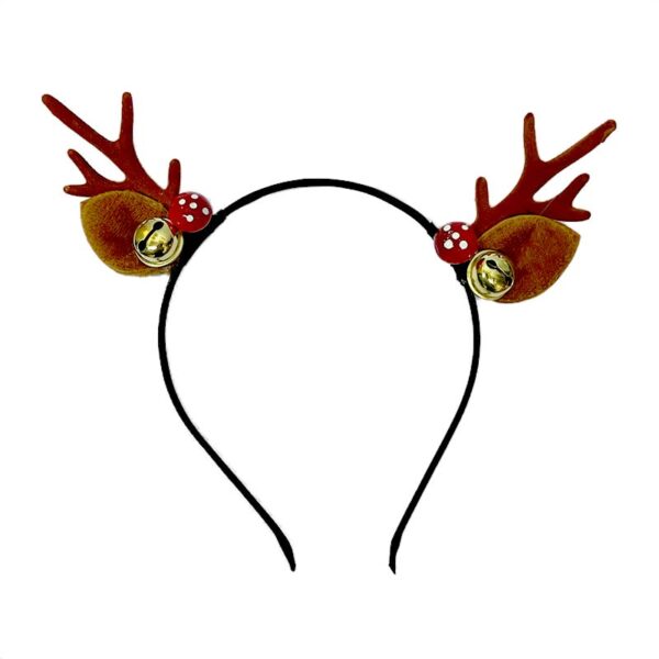 Diadema Cintillo Navideño Cuernos de Reno Diseño 1