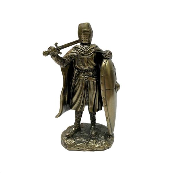 Figura Decorativa Caballero Medieval color Bronce