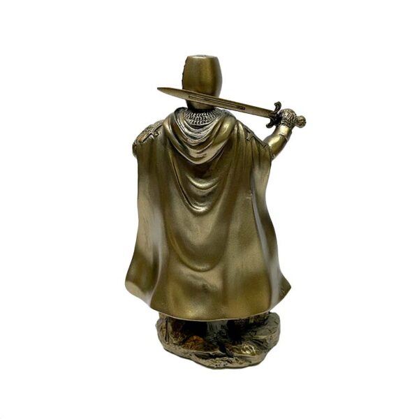 Figura Decorativa Caballero Medieval color Bronce - Imagen 3