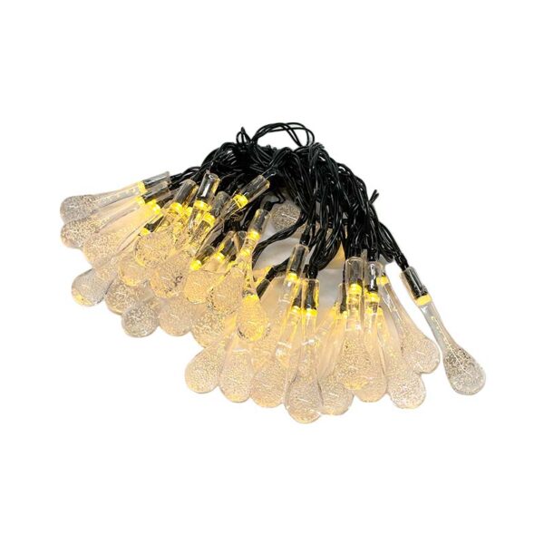 Luces Solares Decorativas Lagrimas 30 Led 6 Mts