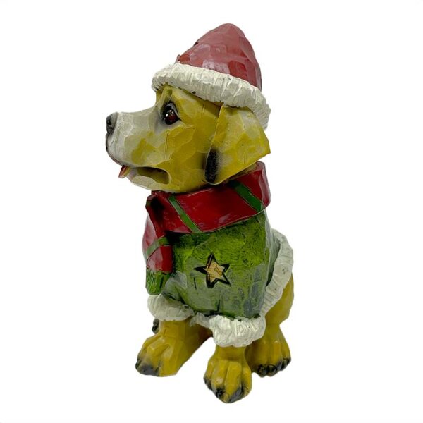 Perro Cocker Navideño Figura Decorativa 19 cm - Imagen 2