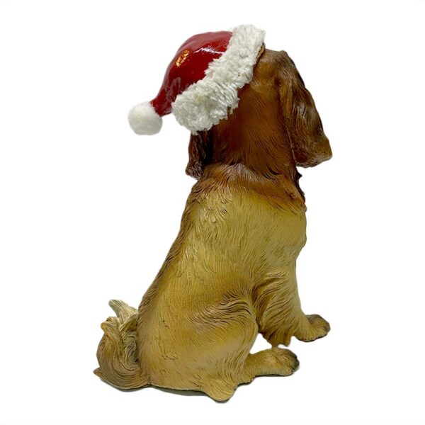 Perro Cocker Navideño Figura Decorativa 23 cm - Imagen 3