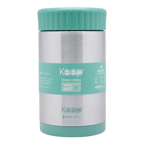 Keep Termo de Comida Metalico 600 ml Verde