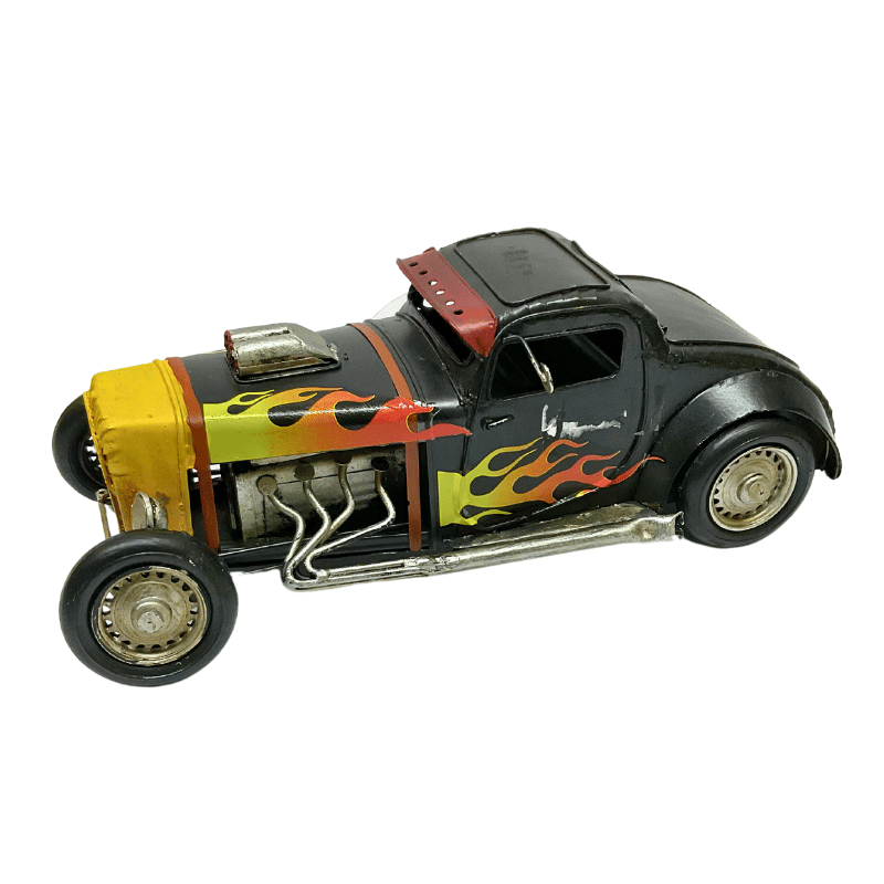 Figura Decorativa Metalica Auto Deportivo Vintage 29 x 10 x 13 cm