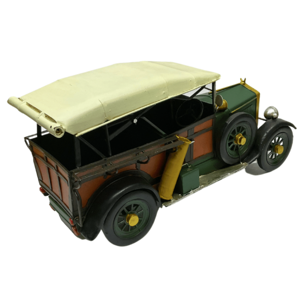 Figura Decorativa Metalica Camioneta Verde Vintage 34 x 18 x 14 cm - Imagen 3