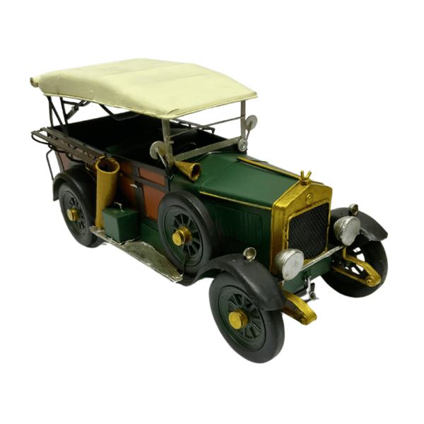 Figura Decorativa Metalica Camioneta Verde Vintage 34 x 18 x 14 cm - Imagen 2