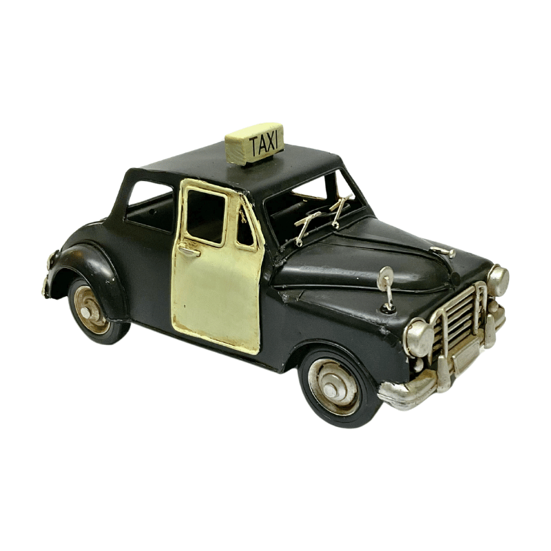 Figura Decorativa Metalica Taxi Vintage 25 x 13 x 11 cm - Imagen 2